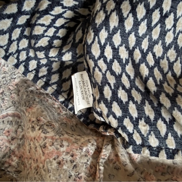 Vanessa Virginia Anthropologie 3/4 Sleeve Off The Shoulder Boho Blouse XL - Picture 3 of 4